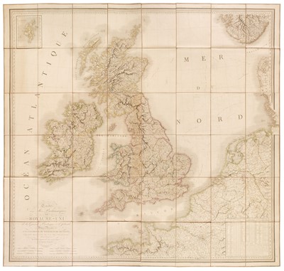 Lot 164 - British Isles. Lapie (P.), Carte des Isles Britanniques ou Royaume-Uni..., 1804 - 14