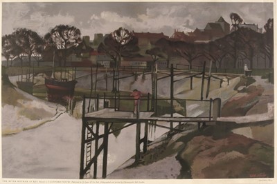 Lot 35 - Frith (Clifford, 1924-). The River Rother at Rye, 1955