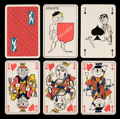 Lot 346 - French playing cards. Jeu de l'Athlete de la Securite, for the OPPBTP, circa 1980, & 50 others