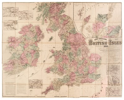 Lot 165 - British Isles. Lloyd (James T.), Lloyd's Topographical Map of the British Isles..., 1865/66