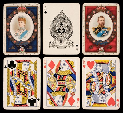 Lot 345 - English royalty and military playing cards, Coronation 1911 twin deck, Goodall, & approx. 120 others