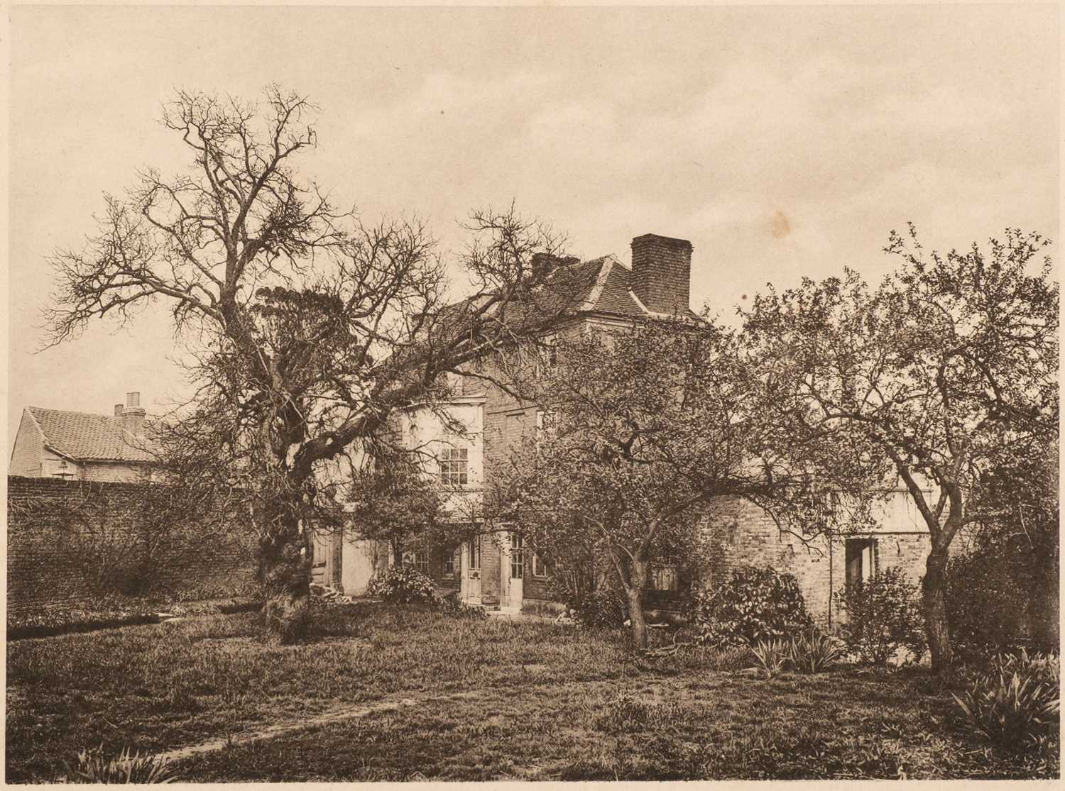 Lot 24 - Hogarth's House. A photogravure of Hogarth's house and garden, Chiswick, c. 1880
