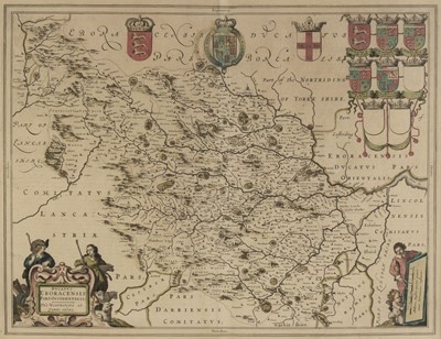 Lot 16 - Yorkshire. Blaeu (J.), Ducatus Eboracensis pars Occidentalis: The West Riding..., circa 1648