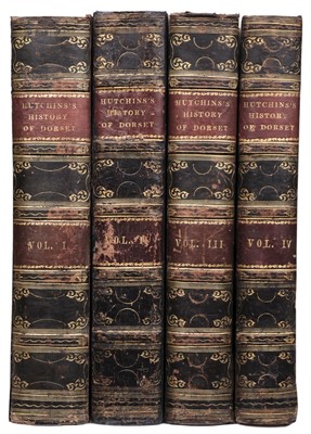 Lot 174 - Hutchins (John). The History and Antiquities of the County of Dorset, 4 volumes, 3rd ed., 1861