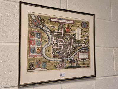 Lot 5 - Chester. Braun (Georg & Hogenberg Frans), Cestria (vulgo) Chester Angliae Civitas, 1581