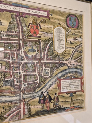 Lot 5 - Chester. Braun (Georg & Hogenberg Frans), Cestria (vulgo) Chester Angliae Civitas, 1581