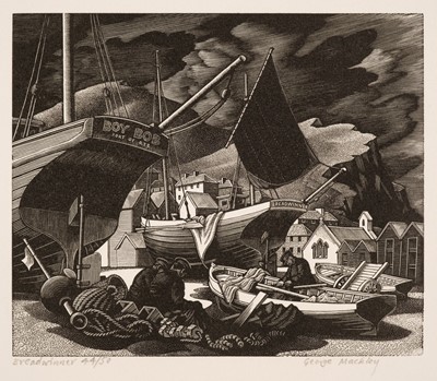 Lot 425 - Mackley (George, 1900-1983). Breadwinner, wood engraving..., and two others