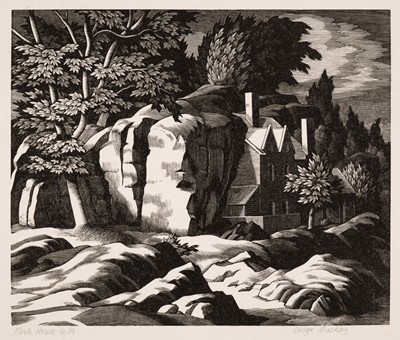 Lot 417 - Mackley (George, 1900-1983). Rock House and two other wood engravings