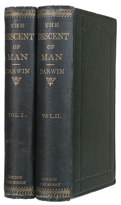 Lot 75 - Darwin (Charles). The Descent of Man..., 2 volumes, Seventh Thousand, 1871