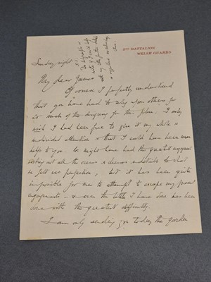 Lot 96 - Whistler (Rex, 1905-1944). Illustrated Autograph Letter Signed, 'Rex Whistler', 1944