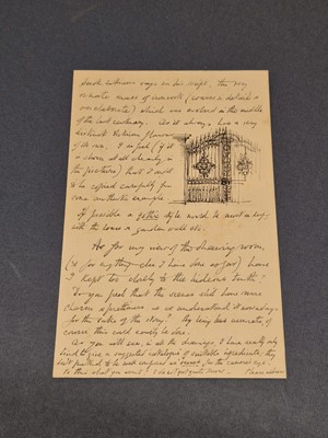 Lot 96 - Whistler (Rex, 1905-1944). Illustrated Autograph Letter Signed, 'Rex Whistler', 1944