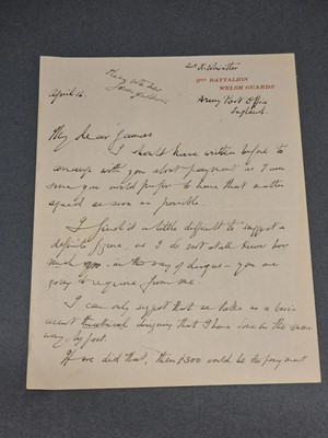 Lot 96 - Whistler (Rex, 1905-1944). Illustrated Autograph Letter Signed, 'Rex Whistler', 1944