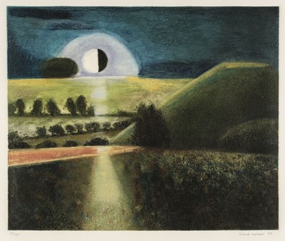 Lot 496 - Inshaw (David, 1943-). Silbury Hill at Night, 1994