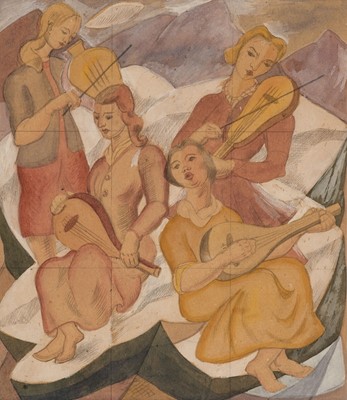 Lot 226 - Hatt (Doris Brabham, 1890-1969). Musicians, circa 1930