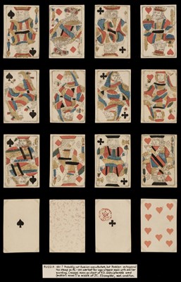 Lot 359 - Worldwide playing cards. Pre-1701 Paris pattern deck, Germany?, circa 1811, & 84 others