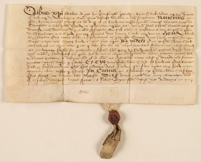 Lot 106 - Kent deeds. A group of 15 vellum deeds relating to Kent, 16th & 17th century...