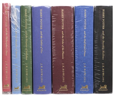 Lot 450 - Rowling (J. K.). The Harry Potter novels, 7 volumes, deluxe edition, 1997-2007