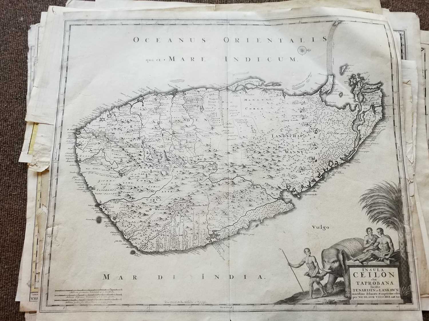 Lot 202 - Maps. A Collection of 16 maps, 17th - 18th
