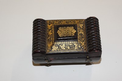 Lot 581 - Sewing. A Regency miniature sewing box, circa 1820s