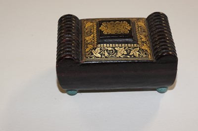 Lot 581 - Sewing. A Regency miniature sewing box, circa 1820s