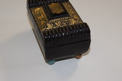 Lot 581 - Sewing. A Regency miniature sewing box, circa 1820s