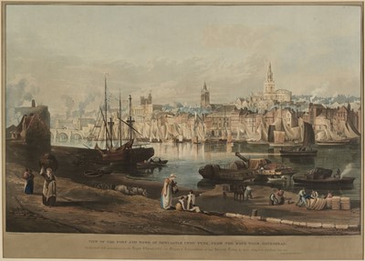 Lot 267 - Havell (Robert & Son). View of the Port and Town of Newcastle upon Tyne..., 1819