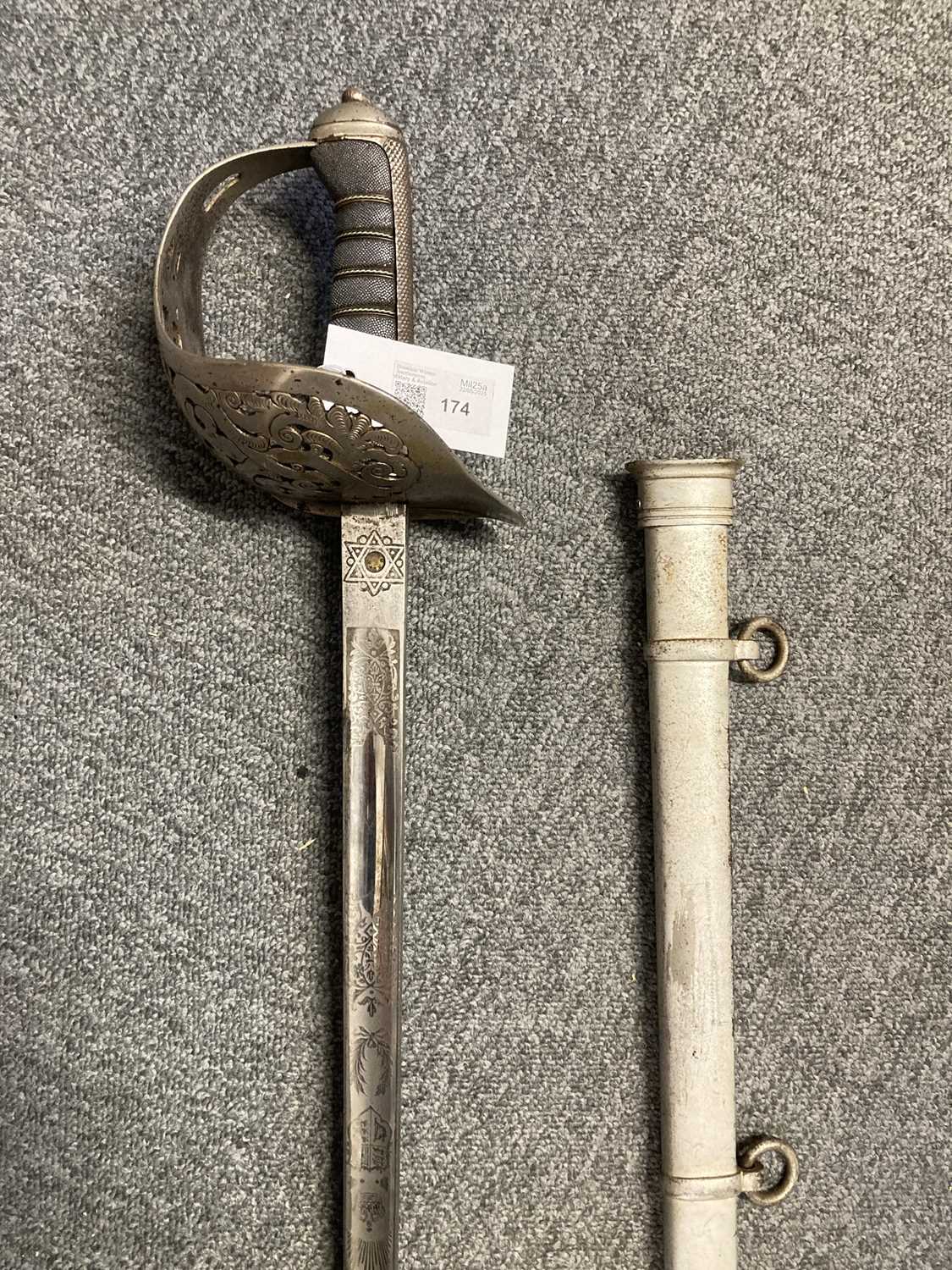 Lot 174 - British Sword. An 1897 Pattern Infantry Officer's Sword