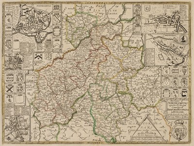 Lot 206 - Northampton, Bedford, Huntingdon & Rutland, P. Lea, circa 1749