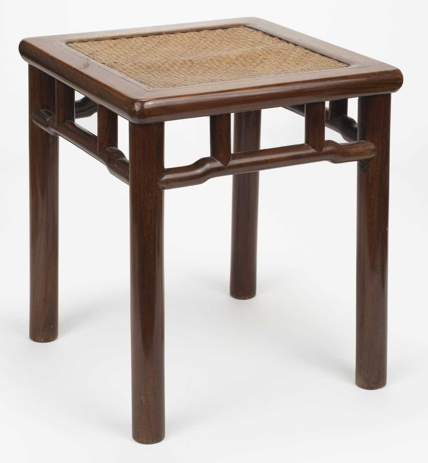 Lot 664 - Stool. A Chinese Huanghuali Stool (Fangdeng),