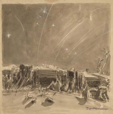 Lot 211 - Lantoine (Fernand, 1876-1955). An archive of 40 original studies of World War I scenes, 1913-1916