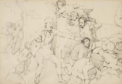 Lot 116 - Wilkie (David, 1785-1841). Blind Man's Bluff, pencil