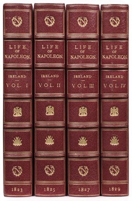 Lot 14 - Ireland (Samuel William Henry, editor). Life of Napolean Bonaparte, 4 volumes, 1823-28