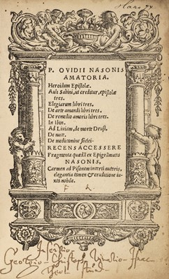 Lot 366 - Ovid. Heroidum epistolae..., Basel: Henrici Petri, 1534