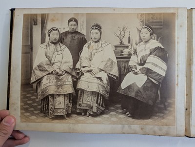 Lot 12 - China. An album of 24 photographs of Shanghai and Peking, c. 1870s/1880s