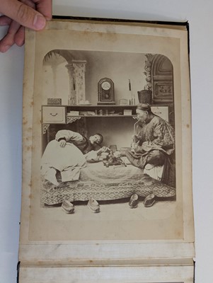 Lot 12 - China. An album of 24 photographs of Shanghai and Peking, c. 1870s/1880s