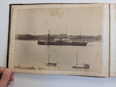 Lot 12 - China. An album of 24 photographs of Shanghai and Peking, c. 1870s/1880s