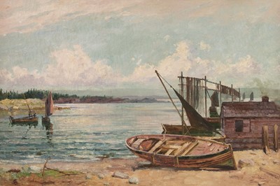 Lot 208 - Wilson (Peter MacGregor, 1856-1928). Boat Yard, 1909