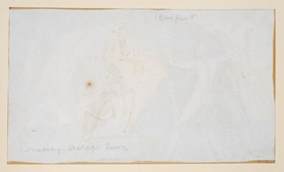 Lot 80 - Romney (George, 1734-1802). Miranda and Ferdinand playing chess in Prospero's cell