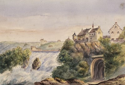 Lot 157 - Switzerland. An album of 46 watercolour views, circa 1863-1871