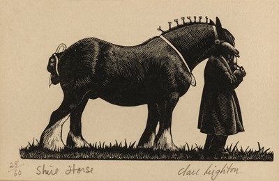 Lot 406 - Leighton (Clare, 1898-1989). Shire Horse (from Country Matters), 1937