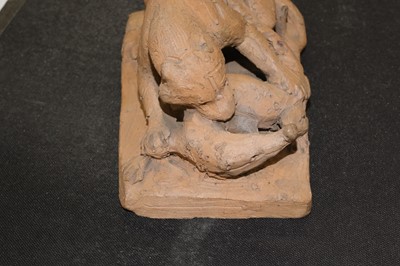 Lot 97 - Barye (Antoine-Louis, 1795-1875). Gavial attaqué par un tigre, circa 1840
