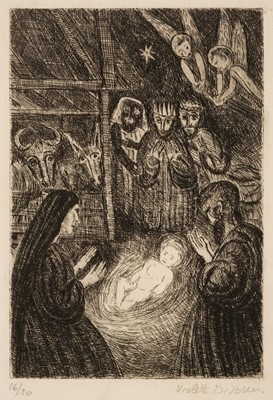 Lot 422 - Diserens (Violette, 1888-1965). Nativité, etching..., and others