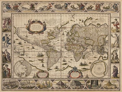 Lot 235 - World. Blaeu (W. J.), Nova Totius Terrarum Orbis Geographica..., 1635 - 58