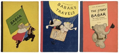 Lot 433 - Brunhoff (Jean de). The Story of Babar, 1st UK edition, London: Methuen, 1934