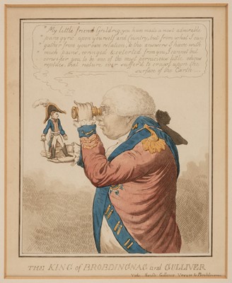 Lot 334 - Gillray (James, after). The King of Brobdingnag and Gulliver, Edinburgh: [1824 - 27]