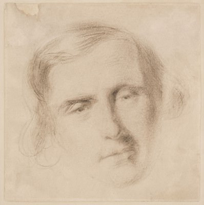 Lot 148 - English School. Portrait of the Earl of Orford, circa 1820s-40s, pencil on wove paper