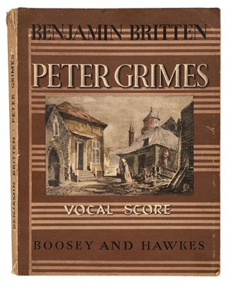 Lot 432 - Britten (Benjamin). Peter Grimes Vocal Score, 1945