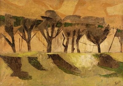 Lot 247 - Hawke (Marjorie, 1894-1979). Sussex Sunset, oil on canvas