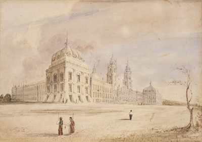 Lot 135 - Allom (Thomas, 1804-1872). Mafra, near Sintra, Portugal, watercolour