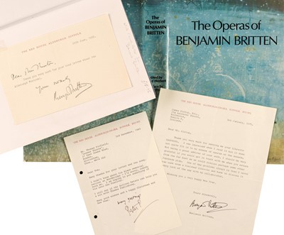 Lot 431 - Britten (Benjamin). Operas, 1st edition, 1979